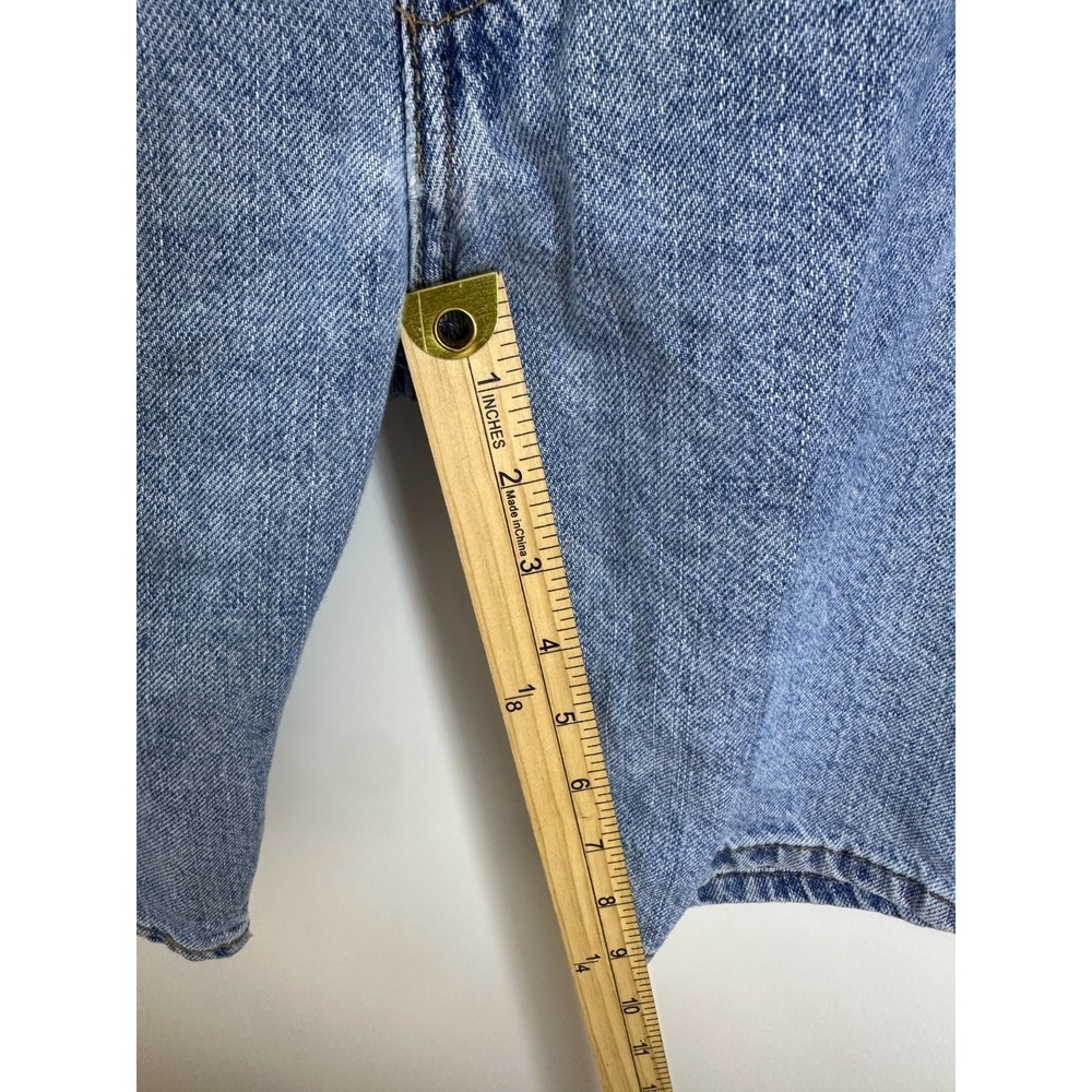Levis 505 Regular Fit Denim Jorts Mens 38 Light Wash Blue Cotton Jean Shorts - Picture 5 of 13